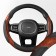 SkyWay Wood-1, size m, eco-leather, black and brown