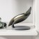 Soap dish of the Dolyana "Drop", 18 × 9 × 12.5 cm, black color