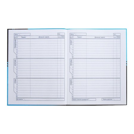 Universal diary for grades 1-11 "Motorsport", hard cover, glossy lamination, 40 sheets-7