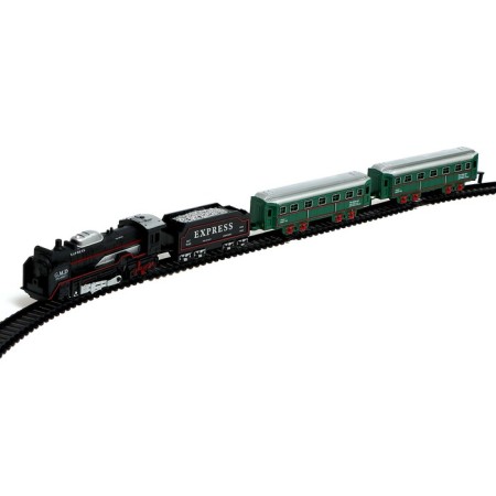 Classic railway, works from batteries, train and 4 cars in the kit-1