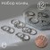 Set of rings 12 pieces "trend" Treasure, color silver, size mix
