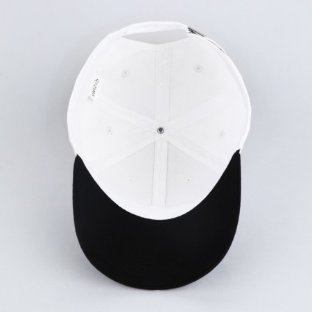 Women's cap "cat", white color, rr 56-4
