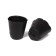 Polyethylene pots for seedlings, 150 ml, 6.5 × 6.5 × 6 cm, thickness 50 μm, black, Greengo