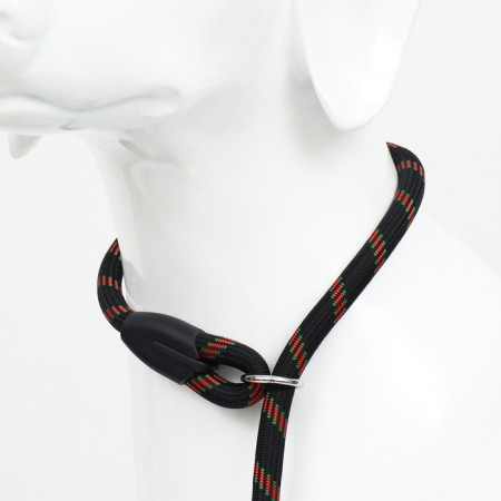 Collar - dog noisy, 1.2 x 60 cm, black and red-3