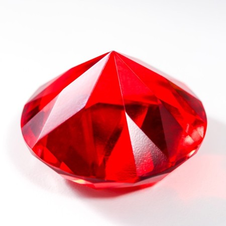 Suvenir Glass "Diamond" set 6 pcs d = 4 cm in a box 17x12x4 cm mix-4