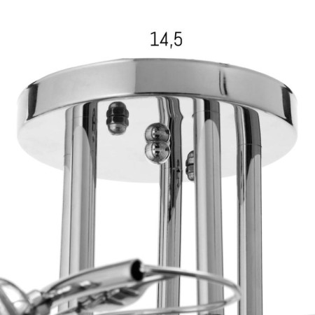 Economic light chandelier 30101/5 5x60W E27, chrome, 60x60x28 cm-4