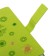 The diary is notathered, A5, 140l, cage, region, with a refrain, flowers, green