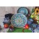 Largan Rishtan ceramics "Patterns", 31 cm, blue