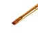 RUBLOFF brush synthetics, imitation column, oval, series 1S65 No. 6, short black matte handle, yellow clip