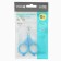 Children's manicure scissors, with a protective cap, type 2, blue color