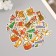 Stickers for creativity "New Year's fairy tale" embossing gold set 48 pcs 9x7x0.8 cm