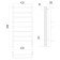 Electric Terminus heated towel rail "Euromix" P8, 400x850 mm, chrome
