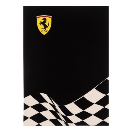 Note book A5, 96 sheets in the Ferrari cage, integral cover, Soft-Touch lamination, offset unit