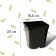 Pot for seedlings, 5 l, d = 18.5 cm, h = 20 cm, black, Greengo
