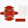 Box for 2 sweets with cells "New Year's Post", 10 x 6 x 3 cm, New Year