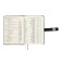 Leduced Diary A5, 160 sheets, Devente.denver, firmly cover of artificial leather with foam rubber, block 70 g/m2, gray