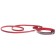 Set of collar (34-45x2 cm) reflective and leash (130x1 cm), red