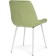 Chair on the Grass -Karkas Goyar Metal/Velur, White/Green 51x61x82 cm