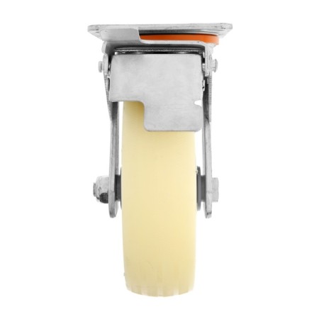 Wheel for transport trolleys rotary, d = 150, on the site, with a stop, pp covering-2