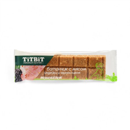 Titbit treat with turkey meat and prunes, 40 g