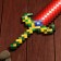 Souvenir wooden sword of the dark elf "Pixel", 37 cm mix
