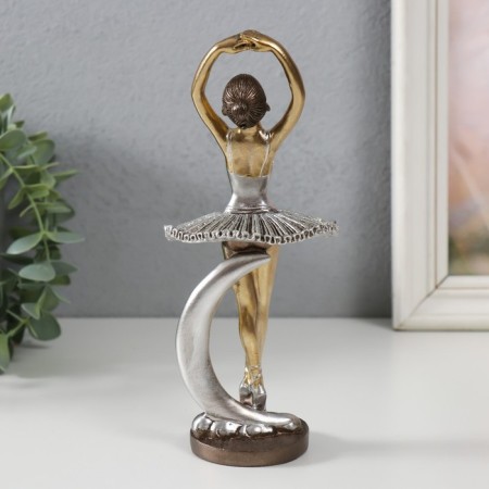 Polystone souvenir "Little ballerina in a silver pack, with a month" 7.9x7x19 cm-2