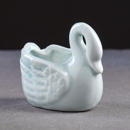 Swans pot of 9x5x7cm, mix-1