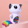 Soft toy with sequins "Fenya lemurchik", 10 cm x 20 cm x 16 cm