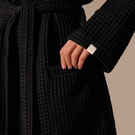 Welfare Women's bathrobe SL Home: BOHO "Dark Mare", size L, 100% cotton, 280 g/m2-4