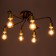 Chandelier 2721/6 E27 40W black and gold 60x60x30 cm
