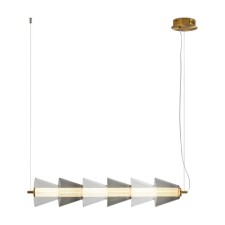 Suspended lamp Freya Fr6137PL-L21BT1 PLUM, 900x165x1640 mm, LED, 23W, 1300LM, 3000K, brass color