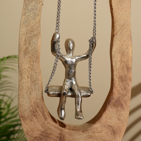 Souvenir "Switch" aluminum, mankid tree 18.5x9x62 cm-5