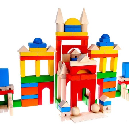 Wooden designer "Colorful castle"-7