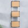 Triple photo frame on braid L-3 10x15 cm black (plastic screen)