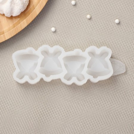 Silicone Mold "Bells", transparent color