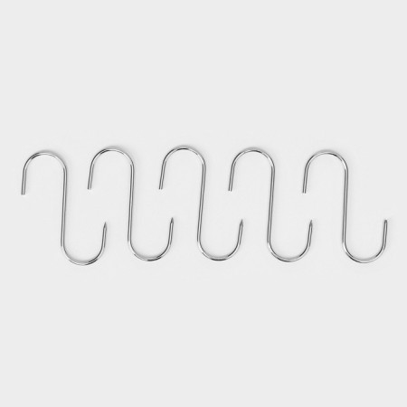 Stainless steel meat hooks, 12x3.5 cm, packaging 30 pcs-2