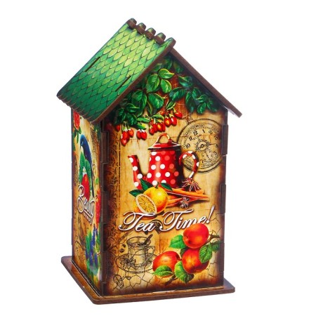 Tea house "Tea time", 9.8 × 9.8 × 17.4 cm-4