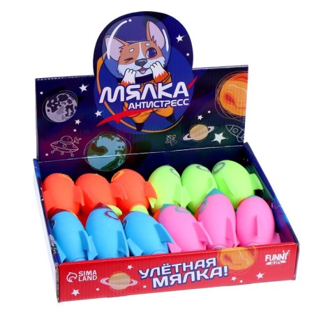 Anthistress Maglet "Rocket", with paste, MIX color, in showbox-4