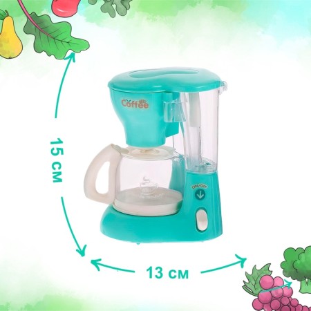 A set of household appliances "for the kitchen", blender, coffee maker, with light and sound effects-2