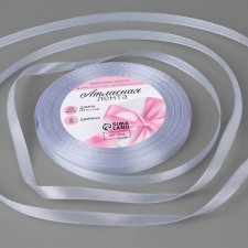 Satin tape, 6 mm × 23 ± 1 m, color light lilac No. 290