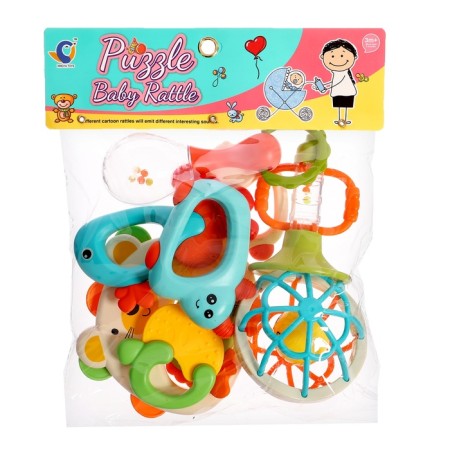 A set of rattles with teeth teeth, 10 items-13