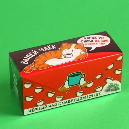 Black tea "Drink tea!" With thyme, 25 pcs. X 2 g.-5