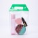 Cosmetic bag on the buttons, the color is transparent/green