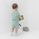 Kidsa (sweatshirt, shorts) minku, green color, height 86-92 cm