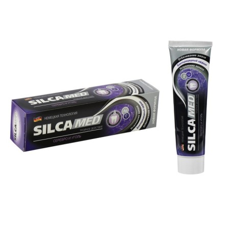 Silcamed toothpaste, silver and coal, 130 g-4