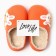 Baby slippers, size 34-35, orange color