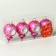 Set of jewelry plastic 4 pcs "light" 4x6 cm, pink