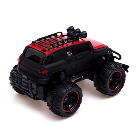 Radio -controlled jeep "Monster", 1:20, works from the battery, the color is black-2