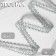 Decorative braid, 10 mm, 10 ± 1 m, silver color