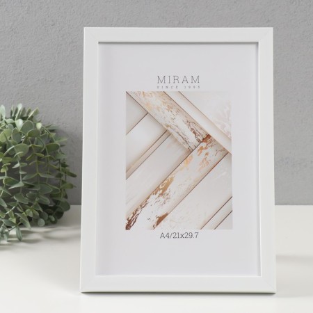 Photo frame plastic "Mira" 21x29.7 cm, (A4) 641807 White